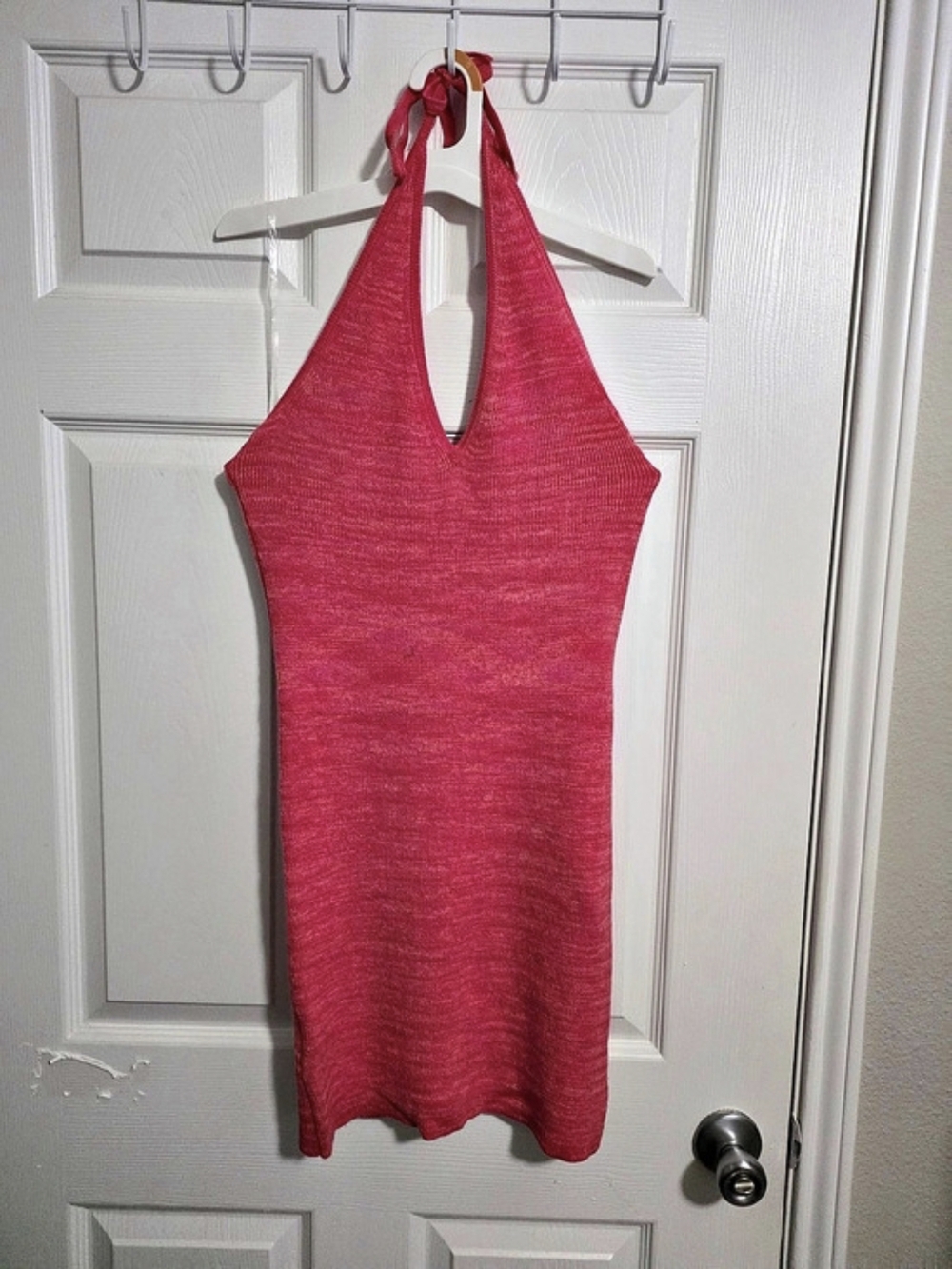 Wild Fable Halter Knit Mini Dress Pink